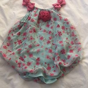 Infant one piece with bottom snaps